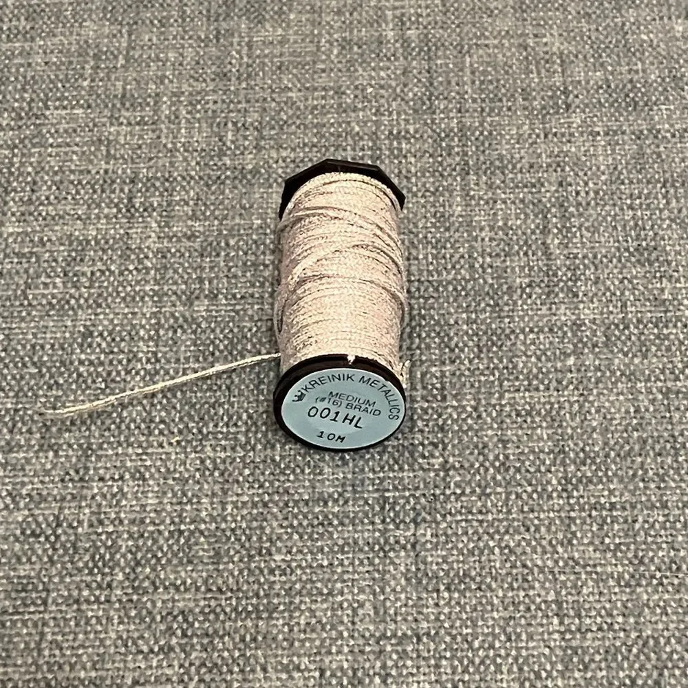 Silver Sparkly Needlepoint Thread Yarn